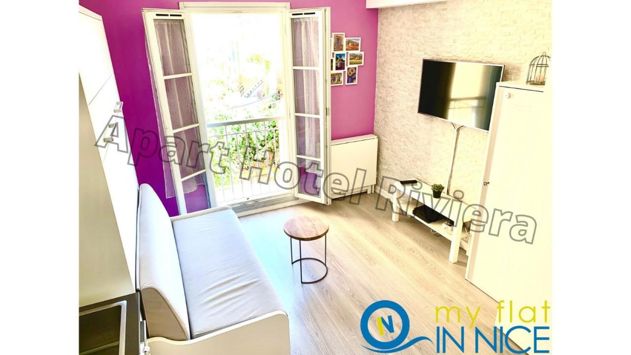 Aparthotel Riviera Nice Cote D'Azur - Old Town - Studio Ac - Sea View - 50M Promenade Des Anglais- La Maison Linda ภายนอก รูปภาพ