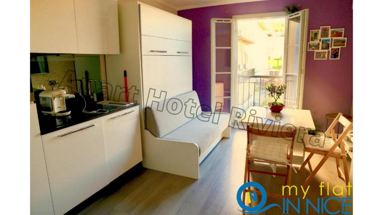 Aparthotel Riviera Nice Cote D'Azur - Old Town - Studio Ac - Sea View - 50M Promenade Des Anglais- La Maison Linda ภายนอก รูปภาพ
