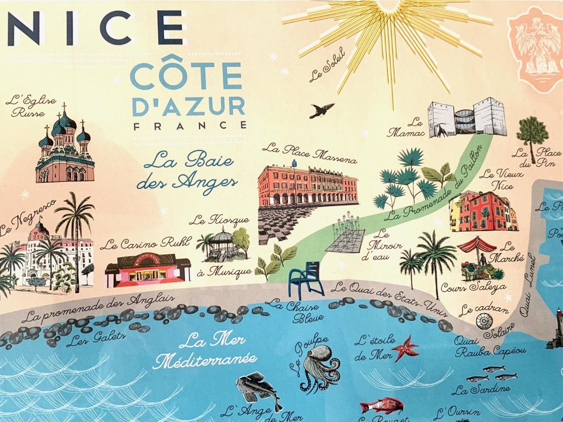 Aparthotel Riviera Nice Cote D'Azur - Old Town - Studio Ac - Sea View - 50M Promenade Des Anglais- La Maison Linda ภายนอก รูปภาพ