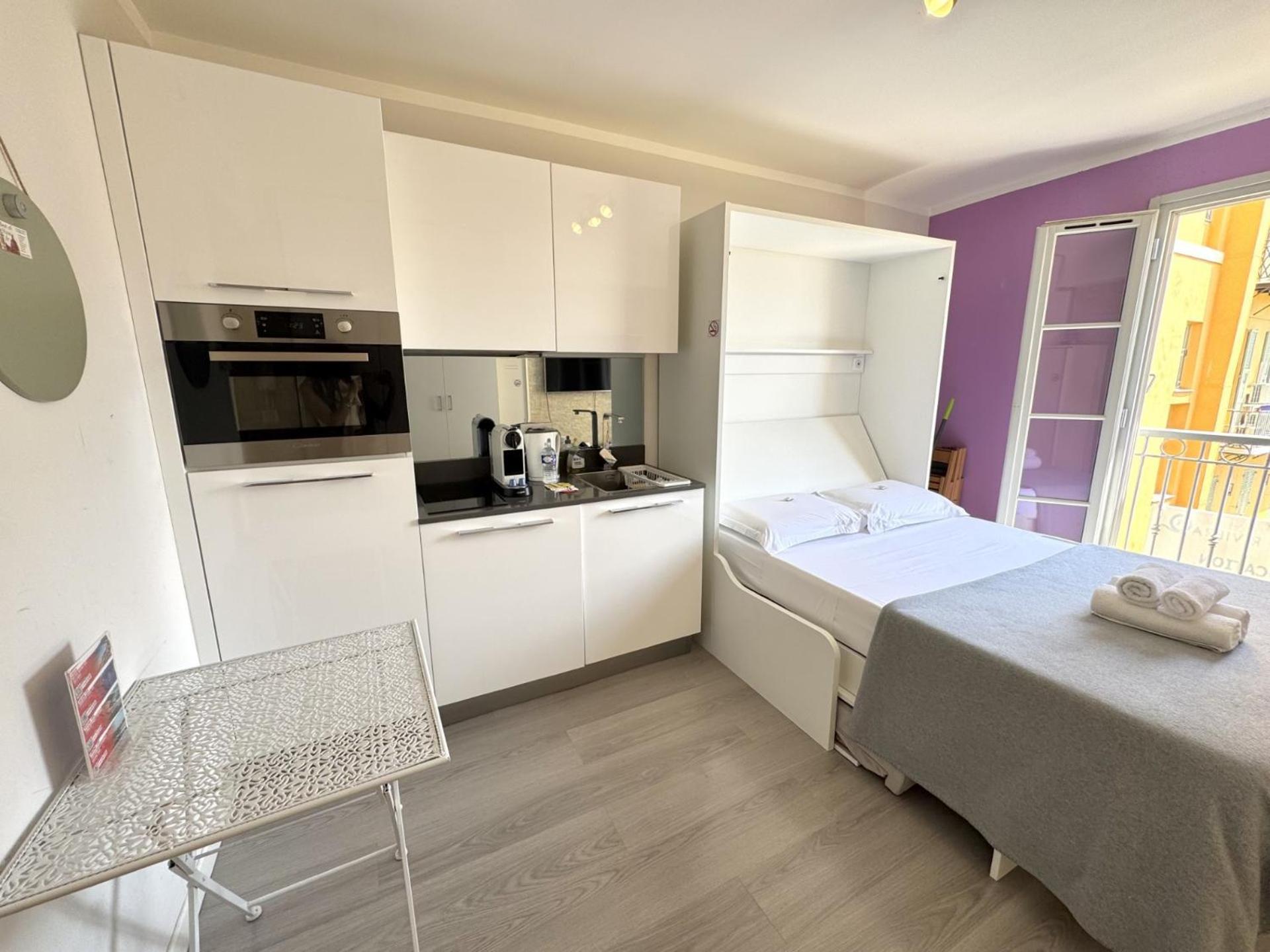 Aparthotel Riviera Nice Cote D'Azur - Old Town - Studio Ac - Sea View - 50M Promenade Des Anglais- La Maison Linda ภายนอก รูปภาพ