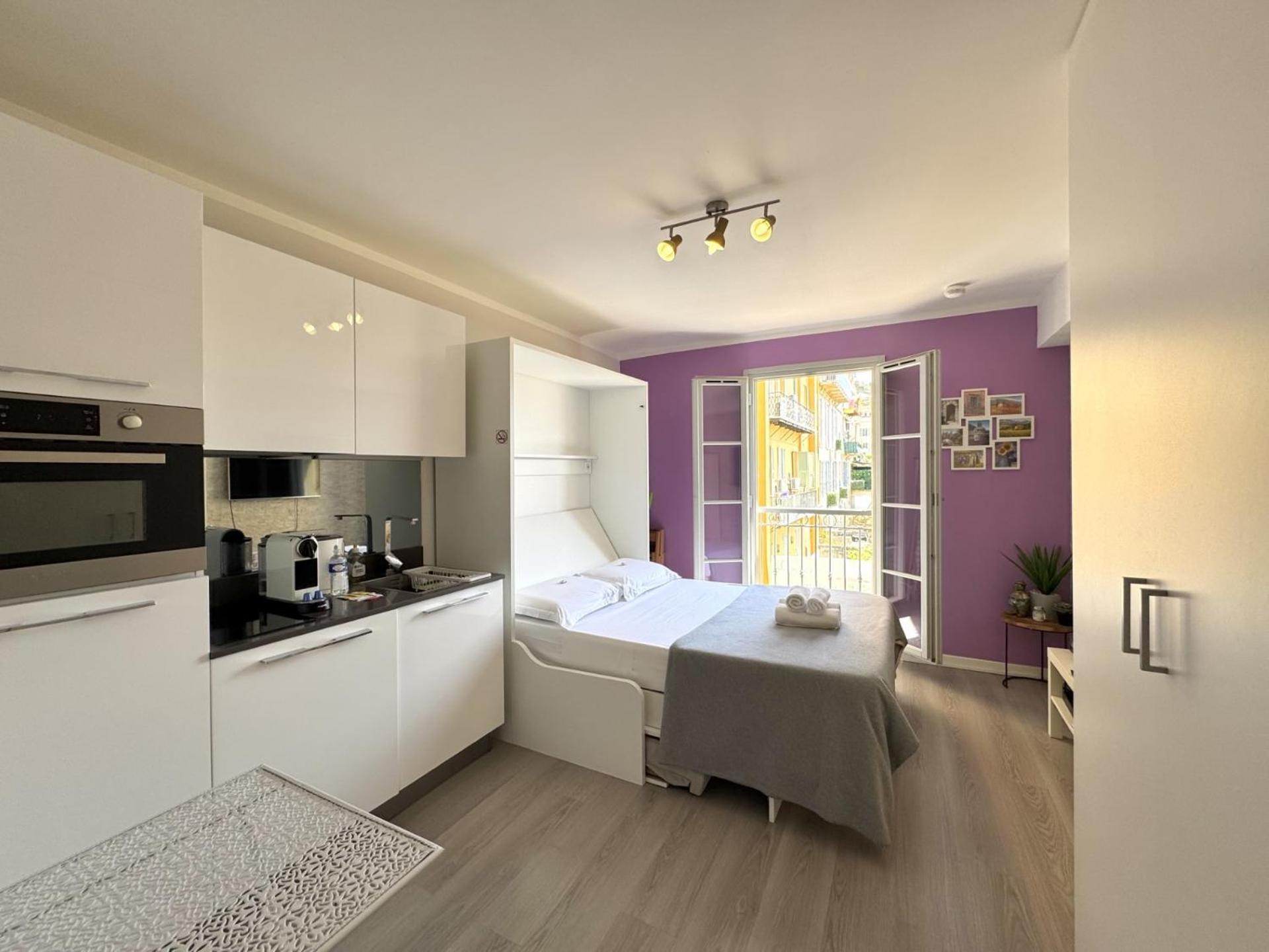 Aparthotel Riviera Nice Cote D'Azur - Old Town - Studio Ac - Sea View - 50M Promenade Des Anglais- La Maison Linda ภายนอก รูปภาพ